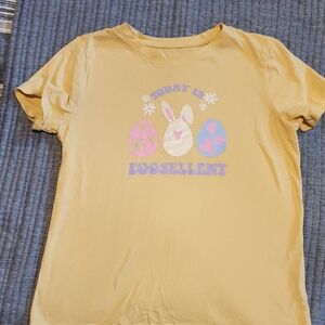 Wonder Nation 'Eggsellent' Graphic Tee - Yellow Size XXL 18